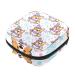 Menstruation pad bag with zipper women's napkin bag tampons collecting bags for women and girls (cute Welsh Corgi dog in the hat scarf with snowflake pattern)