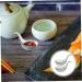 2pcs Caviar Spoon Ceramics Dessert Food 10x6cm Assorted Color - Buy Online on GoSupps.com