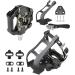 VENZO Bike Toe Clips Cages & Cleats - Compatible with Shimano SPD Pedals | Adjustable Bicycle Toe Clips for Indoor Exercise Bikes - Buy Online on GoSupps.com