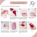 24 Pcs Square False Nails Short - Acrylic White Nude Gradient Stick on Nails - Funky False Nails with Glue - Fake Nails Stick on Nails for Women and Girls Nail Art Pink White Gradient - Buy Online on GoSupps.com