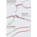 Magimodac Anti Blue Light Reading Glasses for Men & Women - Metal Prescription Glasses with 2.0 Diopter Pink Lens - Narrow Frame with Blue Light Filter - Buy Online on GoSupps.com