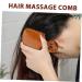 Weather Woodenwamm Collared Combination Comb - Antistatic Wooden Head Scalp Ridge for Head Massage | 12.50x6.00cm Brown - International Shipping Available - Buy Online on GoSupps.com