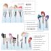 Pink Blue Gradient Makeup Brushes and Sponges Set - Professional Tools for Eye Shadow, Foundation, Blush, and Concealer - Buy Online on GoSupps.com