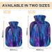 Multiple-Colored 2L Hot Water Bottle with Plush Cover - Ideal Winter Warmer for Kids Men & Women - Buy Online on GoSupps.com