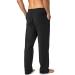 Pudolla Men's Cotton Yoga Sweatpants - Black Large | Open Bottom Athletic Lounge Pants with Pockets for Men - Buy Online on GoSupps.com