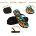 Mnsruu Tropical Coconut Palm Blossom Flip Flops - XXL Multi-Color Sandals for Men & Women | Perfect for Home Hotel Spa & Travel - Buy Online on GoSupps.com