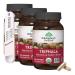 Triphala Herbal Supplement Digestive & Immune Support Antioxidant-Rich Adaptogenic Non-GMO Vegan 90 Capsules Plastic Measuring Spoon Pack of 3