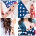 4th of July Temporary Tattoos - 100pcs Fake Tattoos for Kids & Adults | Independence Day Body Art Stickers in Red White Blue | Memorial Day, Labor Day, USA National Flag Decor - Buy Online on GoSupps.com