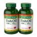 Nature's Bounty Fish Oil 1200 mg 180 Rapid Release Softgels - PACK OF 2 (Total 360 Softgels)