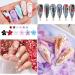 Fuuroottly 2 Boxes 3D Flower Nail Charms Rhinestones Metal Beads for Acrylic Nail Decorations Acrylic Resin Flowers 2 Boxes - Buy Online on GoSupps.com