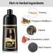 Black Hair Dye Shampoo - Instant Gray Hair Coverage | 3-in-1 Herbal Color Shampoo for Men & Women | Long Lasting 500ml - Buy Online on GoSupps.com