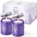 WarmEmbrace Lavender Candles 7.6 oz Purple Jar Candles Natural Soy Candles for Women 80 Hour Long-Lasting Burn Scented Candles for Birthday Home Scented - 2 Pack
