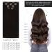 Vivien Remy Clip-In Extensions - Real Darkest Brown Hair 18 Inch (45cm) 120g 7pcs - Smooth #2 for Effortless Style - Buy Online on GoSupps.com