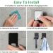Boxing Razor Bracket Shower Hook Set - 2 Pieces Self-Adhesive Stainless Steel Multi-Purpose Towel Holder for Bathroom Bedroom & Kitchen - No Drilling Black - Buy Online on GoSupps.com