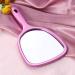 Beaupretty Hand Held Mirror | Double-Sided Cosmetic Mirror with 2X and 3X Magnification | Rosy Round Mirror - Buy Online on GoSupps.com