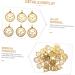 60 Pcs Clock Accessories Clocks Jewlery Charm Bracelets DIY Pendant Charms Supplies Bell Shaped 3.6X2.8cm Golden - Buy Online on GoSupps.com