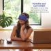 Lotus Weighted Lavender Eye Pillow | Aromatherapy Sleep Mask for Meditation & Relaxation | Hot/Cold Pack for Headache Relief | Royal Blue - Buy Online on GoSupps.com