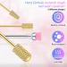 10-Piece Nail Drill Bits Set - Cone Tapered, Flat Top, Round Top Large Barrel Carbide Bits (Gold) - Buy Online on GoSupps.com