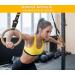 Wood Gymnastics Rings with Numbered Straps & Exercise Videos - Full Body Calisthenics Workout Rings 1.25 Inch - Buy Online on GoSupps.com