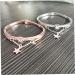 Ultechnovo Sun & Moon Crystal Pearl Bracelet Set - Stylish Gemstone Cuff for Women | 3-Piece Ros gold Design - Buy Online on GoSupps.com