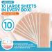 WONDERSCAR 10 Large Silicone Scar Sheets - Medical Grade Treatment for Keloid, C-Section, Burn, Stretch Marks & Acne - Reusable Gel Strips for Scar Removal - Buy Online on GoSupps.com