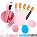 5 pieces of mask brush mask brush set silicone with hair bands and mask bowl face mask brush set set cosmetics make-up brushes beauty products for DIY mask mud mask or cleaning mask