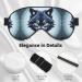 Fierce Wolf Head Eye Mask - Soft Adjustable Sleeping Mask for Men & Women | Ultimate Nighttime Comfort - Buy Online on GoSupps.com