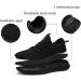 FUJEAK Men's Breathable Running Shoes - Casual Athletic Sneakers for Gym & Sports | Lightweight Slip On Tennis Shoes in Black - Size 11 - Buy Online on GoSupps.com