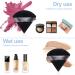 8PCS Velvet Triangle Powder Puff Set for Face & Body Makeup - Black - Buy Online on GoSupps.com