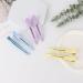 Aimike 6 Hair Clips for Styling & Cutting | No Trace Silicone Tape Hairdresser Clips for Thick & Thin Hair | Macaron Violet Blue & Yellow Compartment Clamps - Buy Online on GoSupps.com