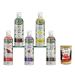 Italian Gourmet E.R. Set of 5 extra virgin olive oil spray bottles flavored with garlic lemon chili black truffle + 400g Italian gourmet polpa