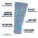 Thirty48 Graduated Calf Compression Sleeves | 15-20 or 20-30 mmHg | Medium, Blue | 1 Pair | Fast Recovery & Increased Oxygen to Muscles - Buy Online on GoSupps.com