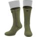 281Z Military Warm 8 inch Boot Liner Socks - Outdoor Tactical Hiking Sport - Polartec Fleece Winter Socks (Olive Green) X-Large Green Khaki
