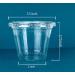 GOLDEN APPLE 9oz Clear Plastic Cups with Flat Lids - 30 Sets | No Hole, Disposable Drinkware - Buy Online on GoSupps.com