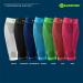BAUERFEIND Calf Bandage Compression Sleeves | Extra Long Unisex Leg Warmers in Green | Enhance Recovery & Comfort - Buy Online on GoSupps.com