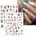 Christmas Nail Stickers 9 Sheets Self-Adhesive Nail Decal Gnome Rabbit Nail Art Decoration Design Supplies - Buy Online on GoSupps.com