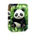 Travel Lipstick Organizer Case Lipstick Case Portable Makeup Bag With Mirror Animal Panda Bear Plant Leaf Illustration V585z8dmxb