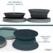 Colapz Two Foldable Dog Bowls - Portable Water Bowl for Dogs - Travel-Friendly Folding Bowl with Case - 1 Piece - Buy Online on GoSupps.com