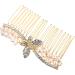 FRCOLOR Hairpins Accessories hair accessories Hair up crystal hair gold crystal bride Crystal wedding hair pearl hair clip rhinestones pearl wedding alloy Miss hair bridal hair Comb - Buy Online on GoSupps.com