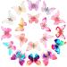 Boao 18 Pieces Glitter Butterfly Hair Clips for Teens Women Hair Accessories (Chic Styles)