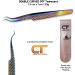 CT Eyelash Tweezers Rainbow Set - Double Curved Stainless Steel for Extensions & Volume Isolation - Buy Online on GoSupps.com