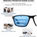 2 Pack Premium Multifocal Reading Glasses for Men - TR90 Frame Blue Light Blocking No Line Spring Hinges - Black + Brown (+2.5 Strength - Buy Online on GoSupps.com