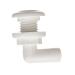 Seachoice 90-Degree Thru Hull Fitting, Fits 3/4 in. ID Hose, 7/8 in. Max. Hull