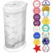Ubbi Steel Diaper Pail - Odor Locking No Special Bag Required | Award-Winning Marble Design | Must-Have for Registries - Shop Now! - Buy Online on GoSupps.com