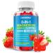 Magnesium Complex Gummies for Women Men 8 in 1 Magnesium Glycinate Citrate Malate Taurate for Bones Muscle Nerve Health Sugar-Free Vegan Non-GMO Strawberry Flavor 60 Count 60 Count (Pack of 1)