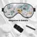 Cartoon Animals World Map Sleep Eye Mask - Soft Blindfold for Travel & Night Sleeping - Buy Online on GoSupps.com