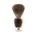 Edwin Jagger 81SB582AMZ Imitation Light Horn & Nickel Classic Pure Badger Shaving Brush for Shaving Cream or Soap for Men (Horn)