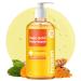 Muun Exfoliating Body Wash - AHA & BHA - Prevent Ingrown Hair Underarm Bikini Moisturizing Smoothe & Soften Body Wash - 16.9 Fl Oz/500ml Turmeric 16.89 Fl Oz (Pack of 1)