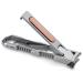 KeyUnity Titanium Foldable Nail Clipper with File German 4116 Stainless Steel Curved Trimmer for Fingernails - Suitable for Travel & Home Use
