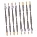 OHPHCALL 8pcs Coffee Wooden Pencil Sharpeners Eyebrow Pencils Makeup Tool Makeup Pencils 1 count (Pack of 1) Coffee